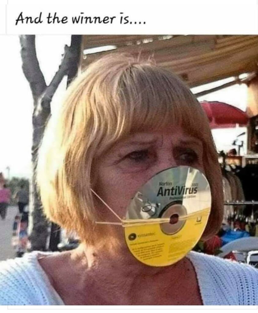 Norton Antivirus Face Mask