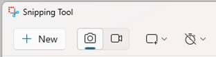 snipping tool ribbon bar